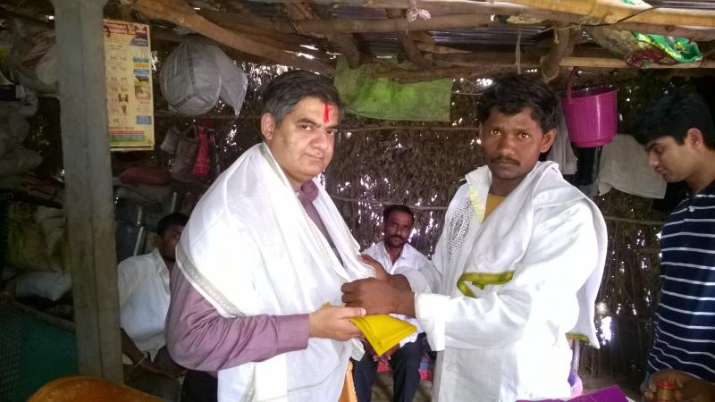 Dr Avinash Dal with a patient-friend