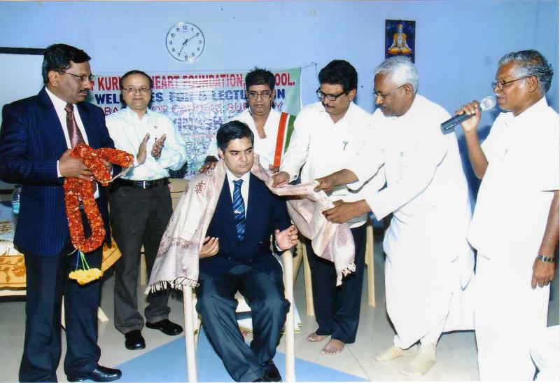 Kurnool Heart Foundation felicitating Dr Avinash Dal 2012